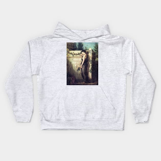 Gone But Not Forgotten - John William Waterhouse Kids Hoodie by forgottenbeauty